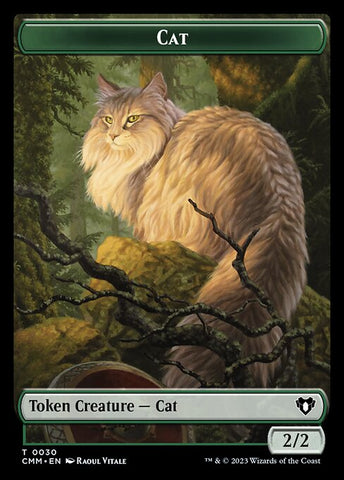 The Monarch // Cat (0030) Double-Sided Token [Commander Masters Tokens]