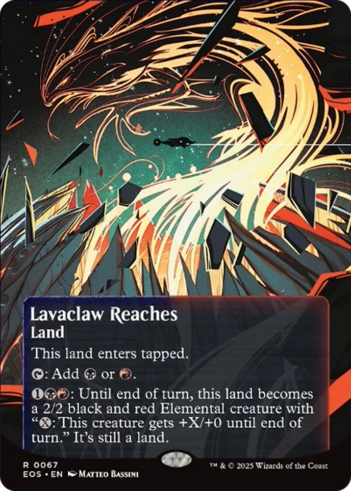 Lavaclaw Reaches (0067) (Borderless) [Edge of Eternities: Stellar Sights]