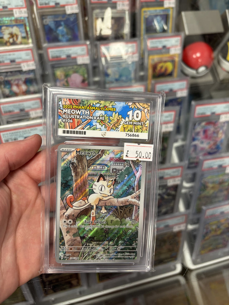 Meowth - 106/094 - Phantasmal Flames - ACE Graded Card 10 - #756866