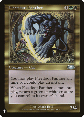 Fleetfoot Panther [The List]