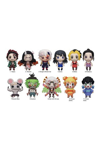 Demon Slayer: Kimetsu no Yaiba 3D PVC Bag Clips
