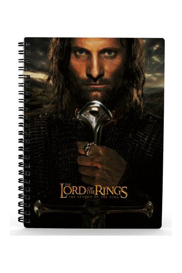 The Lord of the Rings - Notebook - 3D-Effect Aragorn