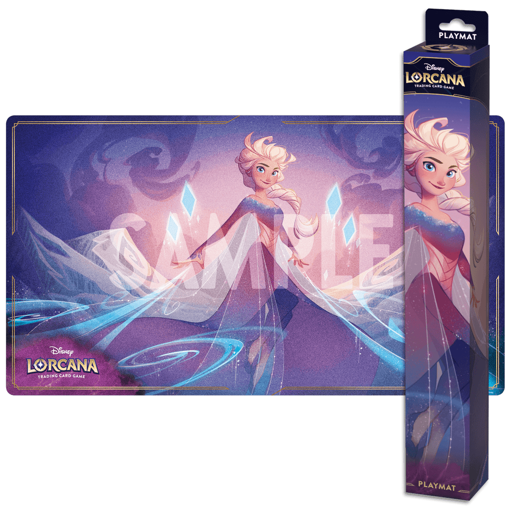 DISNEY LORCANA TRADING CARD GAME – AZURITE SEAS – PLAY MAT - ELSA ** RELEASED 27/11/24 **