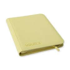 Vault X - 9-Pocket eXo-Tec® Zip Binder - Pastel Yellow