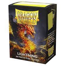 Dragon Shield - Dual Matte Standard Size Sleeves 100pk - Lightning