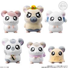 Hamtaro Ham-chans Flocked Dolls