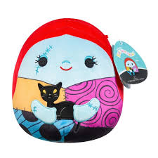 Squishmallows 8" Disney Nightmare Before Christmas Sally with Black Cat