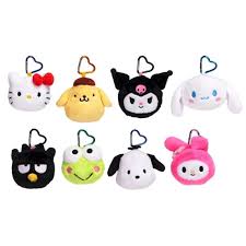 Hello Kitty & Friends 9cm Plush Head Bag Clip