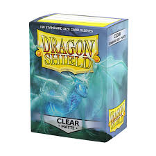 Dragon Shield - Matte Standard Size Sleeves 100pk - Clear