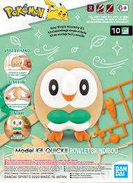 Bandai Pokemon Plamo Quick!! Rowlet Plastic Model