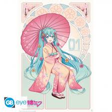 Maxi Poster - Hatsune Miku - Sakura Kimono