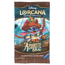 DISNEY LORCANA TRADING CARD GAME – AZURITE SEAS – BOOSTER PACK ** RELEASED 27/11/24 **