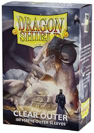 Dragon Shield - MatteOuter  Sleeves 100pk - Clear Outer