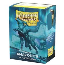 Dragon Shield - Matte Sparkles Standard Size Sleeves 100pk - Amazonite ** Releases 27/03/2026 **