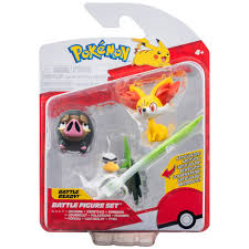 Pokemon 3-pack Battle Figure - Sirfetch'd, Lechonk & Fennekin