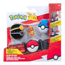 Pokemon - Clip N Go Poke Ball Belt Set - Charmander