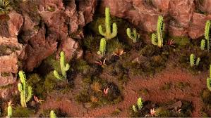 GAMER'S GRASS BASING BITS - SAGUARO CACTI