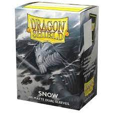 Dragon Shield - Dual Matte Standard Size Sleeves 100pk - Snow