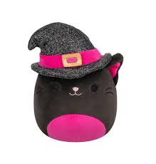 Squishmallows 7.5" Halloween - Catarina the Black Cat in a Witch Hat