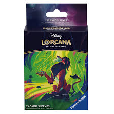 DISNEY LORCANA TRADING CARD GAME – AZURITE SEAS – SLEEVES - SCAR ** RELEASED 27/11/24 **