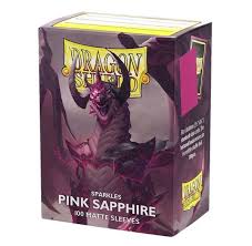 Dragon Shield - Matte Sparkles Standard Size Sleeves 100pk - Pink Sapphire ** Releases 27/03/2026 **
