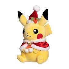 Pokémon Center Original Plush - Christmas Pikachu with Holiday Cape & Hat