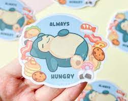 Poroful Stickers - Vinyl 3" Sticker Pokemon - Snorlax - Always Hungry