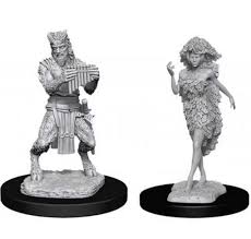 Nolzur's Marvelous Miniatures: Satyr & Dryad
