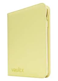 Vault X - 9-Pocket eXo-Tec® Zip Binder - Pastel Yellow