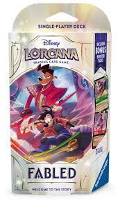 DISNEY LORCANA TRADING CARD GAME – FABLED – STARTER DECK - MAX GOOF & POWERLINE