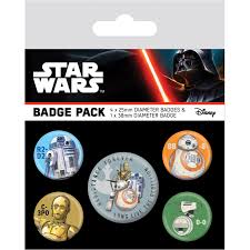 Star Wars Button Badge Set (Droids)