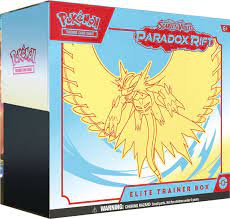 Pokemon TCG - Scarlet & Violet 4 Paradox Rift - Elite Trainer Box - Roaring Moon