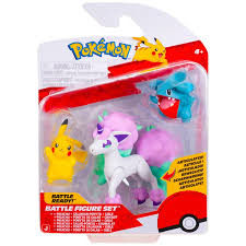 Pokemon 3-pack Battle Figure - Galarian Ponyta, Pikachu & Gible