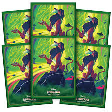 DISNEY LORCANA TRADING CARD GAME – AZURITE SEAS – SLEEVES - SCAR ** RELEASED 27/11/24 **