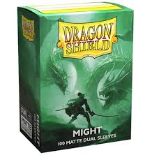 Dragon Shield - Dual Matte Standard Size Sleeves 100pk - Might Green