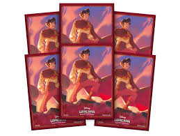 DISNEY LORCANA TRADING CARD GAME – Shimmering Skies – CARD SLEEVES - Aladdin