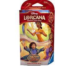 DISNEY LORCANA TRADING CARD GAME – REIGN OF JAFAR – STARTER DECK TIANA AND BRUNO