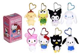 Hello Kitty & Friends 10cm Karabiner Kuties Plush Bag Clip Blind