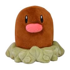 Pokemon Center - Diglett Sitting Cuties Plush