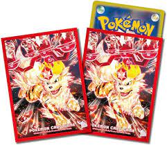 Pokemon - Arcanine - Card Sleeves (64 Standard Size) - Japanese Pokemon Center Exclusive