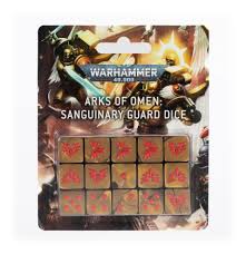 WARHAMMER 40,000 ARKS OF OMEN: SANGUINARY GUARD DICE