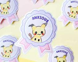 Poroful Stickers - Vinyl 3" Sticker Pokemon - Mimikyu - Anxious
