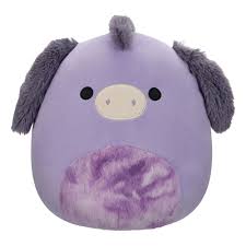 Squishmallow 12" Deacon the Purple Donkey with Fluffy Belly