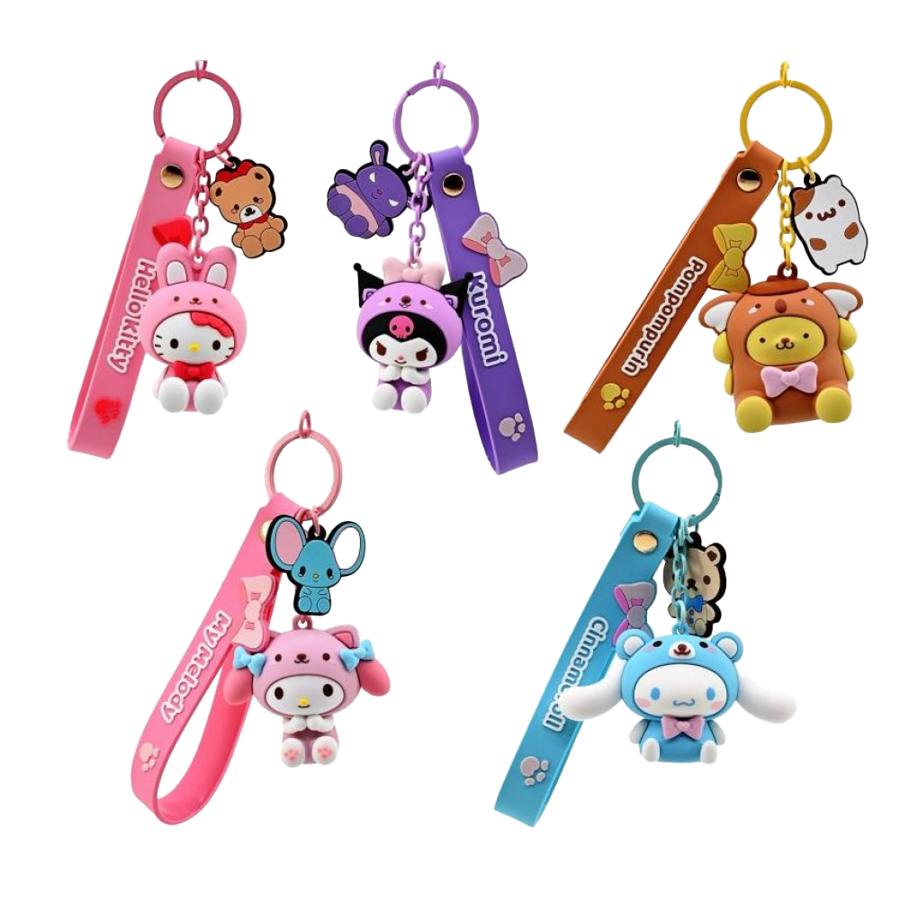 HELLO KITTY & FRIENDS: ANIMAL SERIES KEYCHAIN WITH HAND STRAP