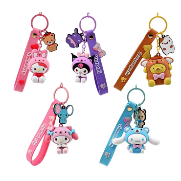 HELLO KITTY & FRIENDS: ANIMAL SERIES KEYCHAIN WITH HAND STRAP