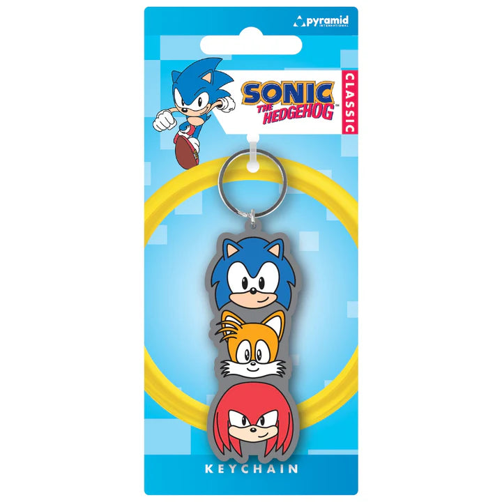 Sonic The Hedgehog (Trio Stack) PVC Keychain