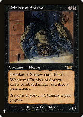Drinker of Sorrow [The List]