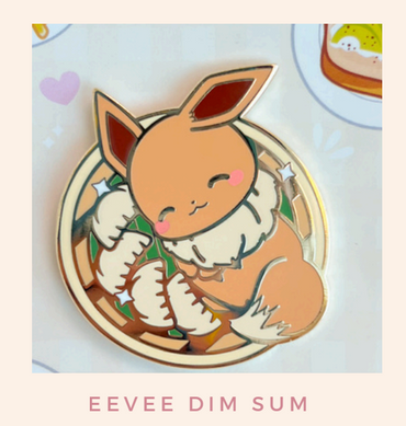 Eevee Dim Sum - Pin Badge by Poroful