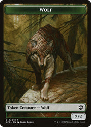 Wolf // Faerie Dragon Double-Sided Token [Dungeons & Dragons: Adventures in the Forgotten Realms Tokens]
