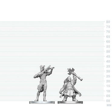 Nolzer's Marvolous Miniatures: Tiefling Bard & Dwarf Cleric ** RELEASES 26/08/2026 **